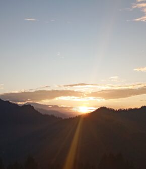 photo taken during poonhill 3 days trek